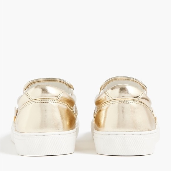 J Crew Faux-leather slip-on sneakers BT264 - Picture 4 of 6